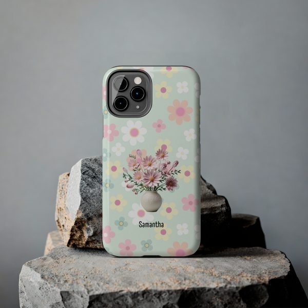 Birth Flower iPhone Cases | Oct Birth Flower: Cosmos | Name Customization - Image 27