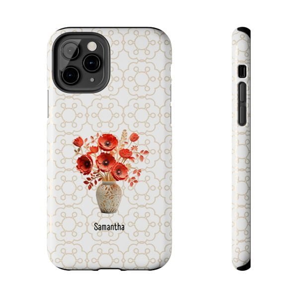 Birth Flower iPhone Cases | Aug Birth Flower: Poppy | Name Customization - Image 18