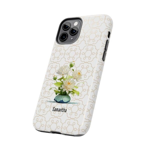 Birth Flower iPhone Cases | July Birth Flower: Water Lily | Name Customization - Image 25