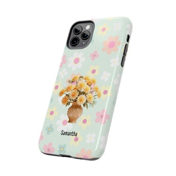 Birth Flower iPhone Cases | Nov Birth Flower: Chrysanthemum | Name Customization - Image 32