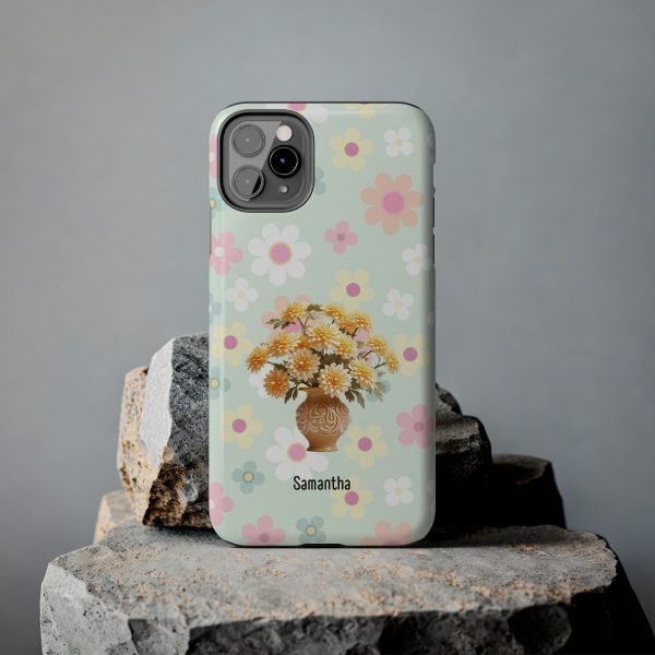 Birth Flower iPhone Cases | Nov Birth Flower: Chrysanthemum | Name Customization - Image 34