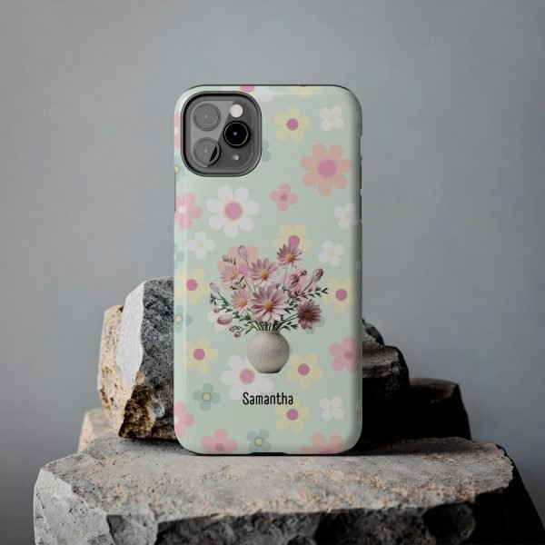 Birth Flower iPhone Cases | Oct Birth Flower: Cosmos | Name Customization - Image 33