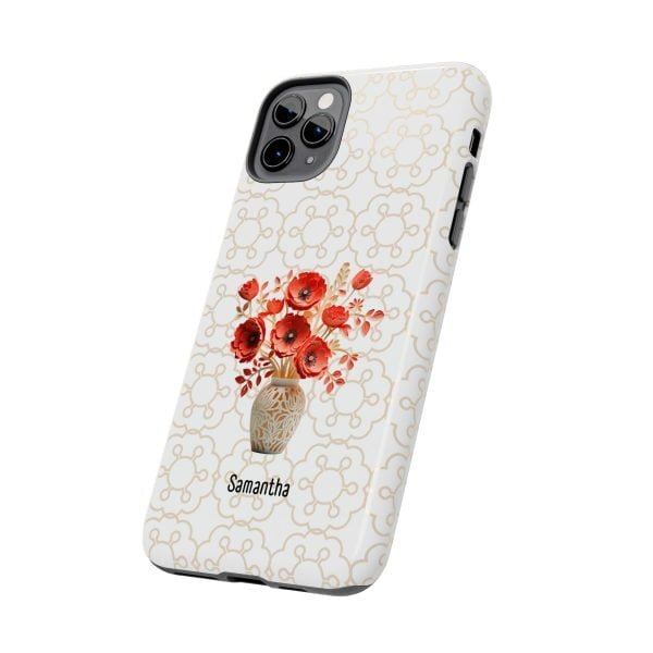 Birth Flower iPhone Cases | Aug Birth Flower: Poppy | Name Customization - Image 26