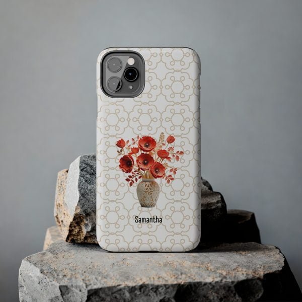 Birth Flower iPhone Cases | Aug Birth Flower: Poppy | Name Customization - Image 28