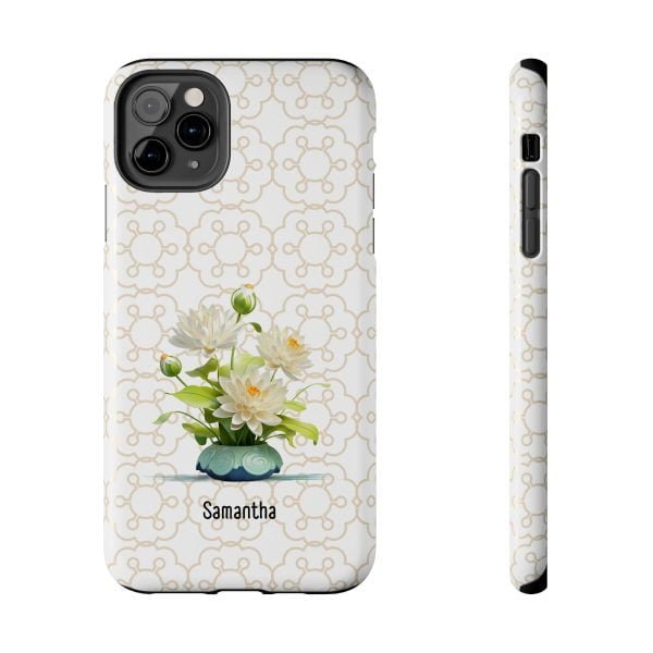 Birth Flower iPhone Cases | July Birth Flower: Water Lily | Name Customization - Image 29