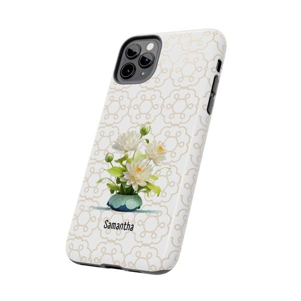 Birth Flower iPhone Cases | July Birth Flower: Water Lily | Name Customization - Image 31