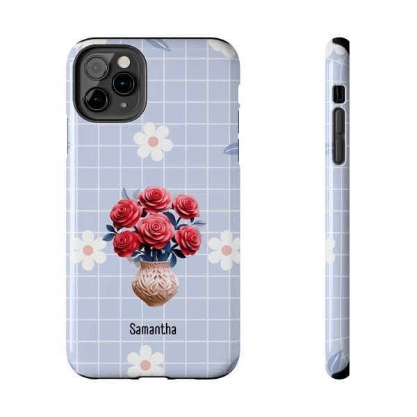 Birth Flower iPhone Cases | June Birth Flower: Rose | Name Customization - Image 29