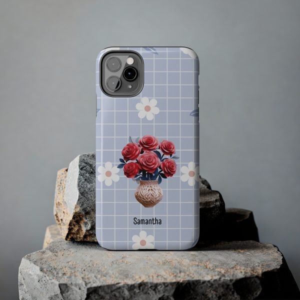 Birth Flower iPhone Cases | June Birth Flower: Rose | Name Customization - Image 33