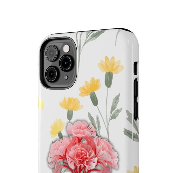 Birth Flower iPhone Cases | January Birth Flower: Carnation | Name Customization - Image 29