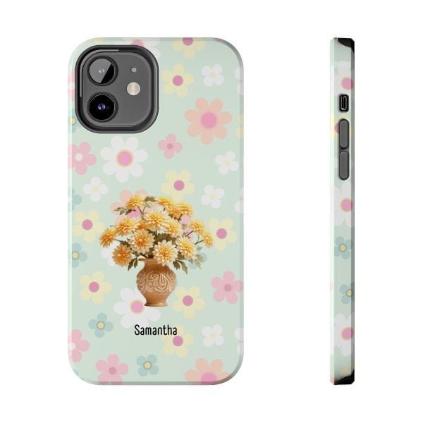Birth Flower iPhone Cases | Nov Birth Flower: Chrysanthemum | Name Customization - Image 36