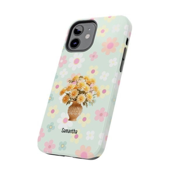 Birth Flower iPhone Cases | Nov Birth Flower: Chrysanthemum | Name Customization - Image 38