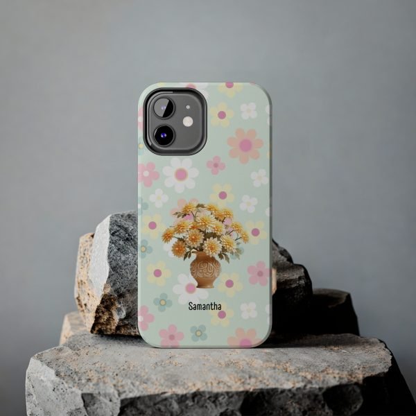 Birth Flower iPhone Cases | Nov Birth Flower: Chrysanthemum | Name Customization - Image 40