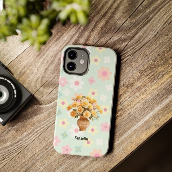 Birth Flower iPhone Cases | Nov Birth Flower: Chrysanthemum | Name Customization - Image 41