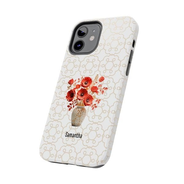 Birth Flower iPhone Cases | Aug Birth Flower: Poppy | Name Customization - Image 32