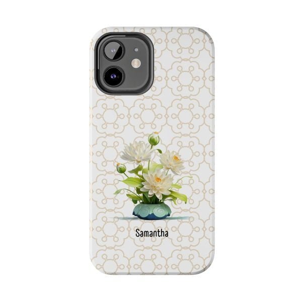 Birth Flower iPhone Cases | July Birth Flower: Water Lily | Name Customization - Image 36