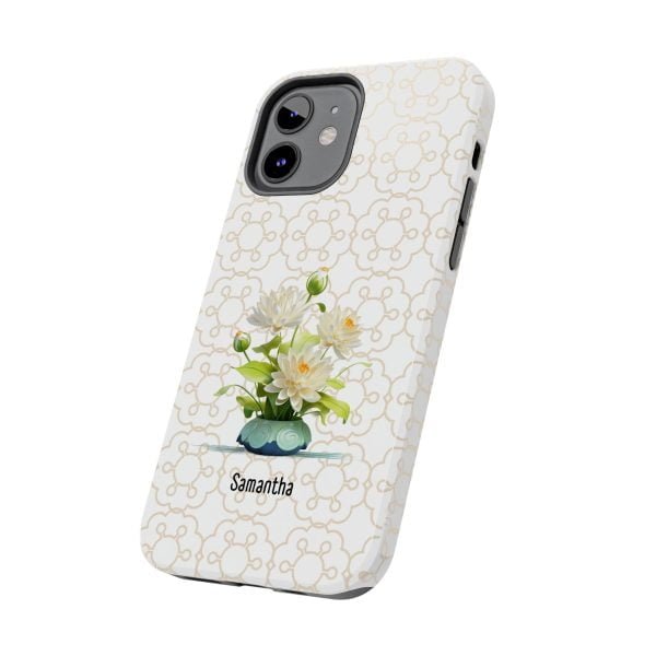 Birth Flower iPhone Cases | July Birth Flower: Water Lily | Name Customization - Image 37