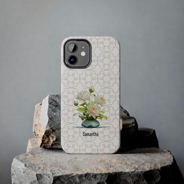 Birth Flower iPhone Cases | July Birth Flower: Water Lily | Name Customization - Image 39