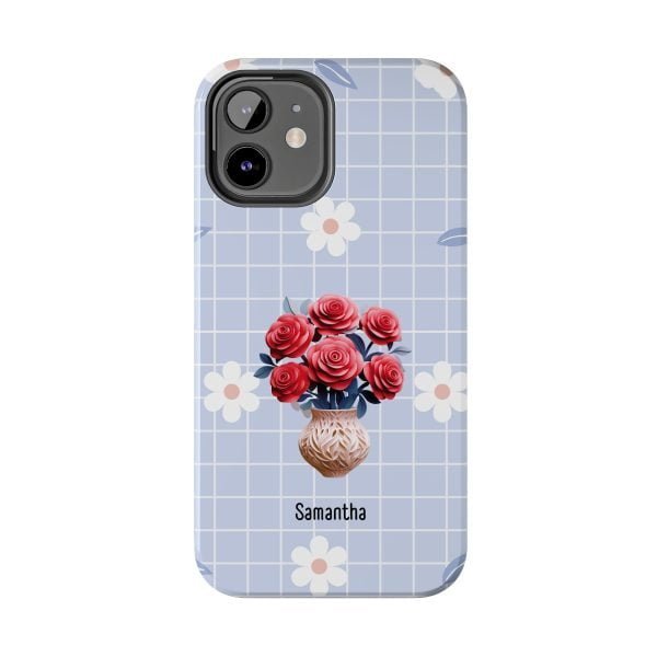 Birth Flower iPhone Cases | June Birth Flower: Rose | Name Customization - Image 36