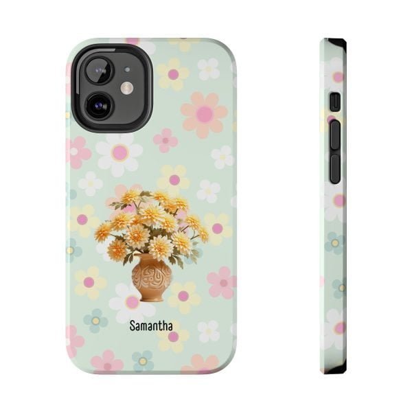 Birth Flower iPhone Cases | Nov Birth Flower: Chrysanthemum | Name Customization - Image 42