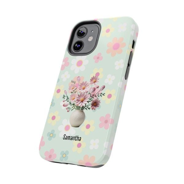 Birth Flower iPhone Cases | Oct Birth Flower: Cosmos | Name Customization - Image 43