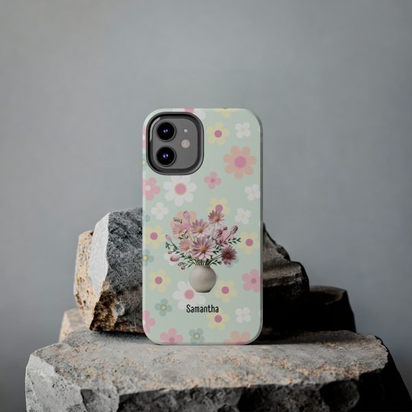 Birth Flower iPhone Cases | Oct Birth Flower: Cosmos | Name Customization - Image 45