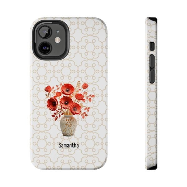 Birth Flower iPhone Cases | Aug Birth Flower: Poppy | Name Customization - Image 36