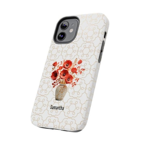 Birth Flower iPhone Cases | Aug Birth Flower: Poppy | Name Customization - Image 38