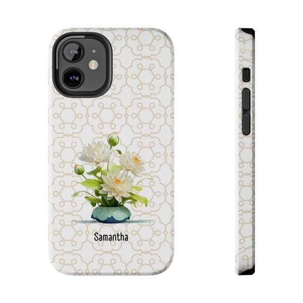 Birth Flower iPhone Cases | July Birth Flower: Water Lily | Name Customization - Image 41