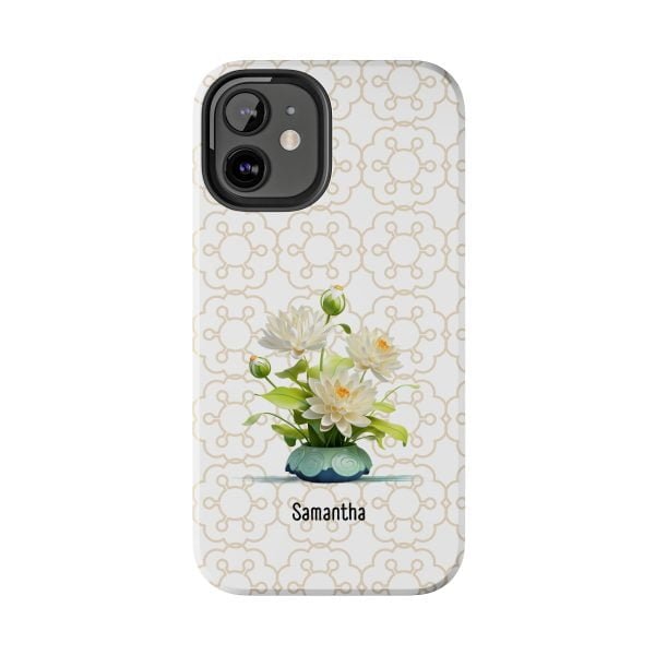 Birth Flower iPhone Cases | July Birth Flower: Water Lily | Name Customization - Image 42