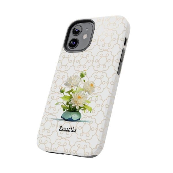 Birth Flower iPhone Cases | July Birth Flower: Water Lily | Name Customization - Image 43