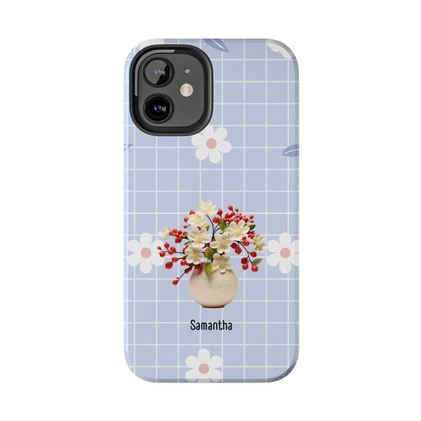 Birth Flower iPhone Cases | May Birth Flower: Hawthorn | Name Customization - Image 37