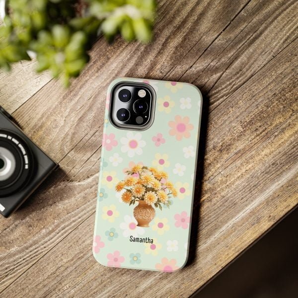 Birth Flower iPhone Cases | Nov Birth Flower: Chrysanthemum | Name Customization - Image 53