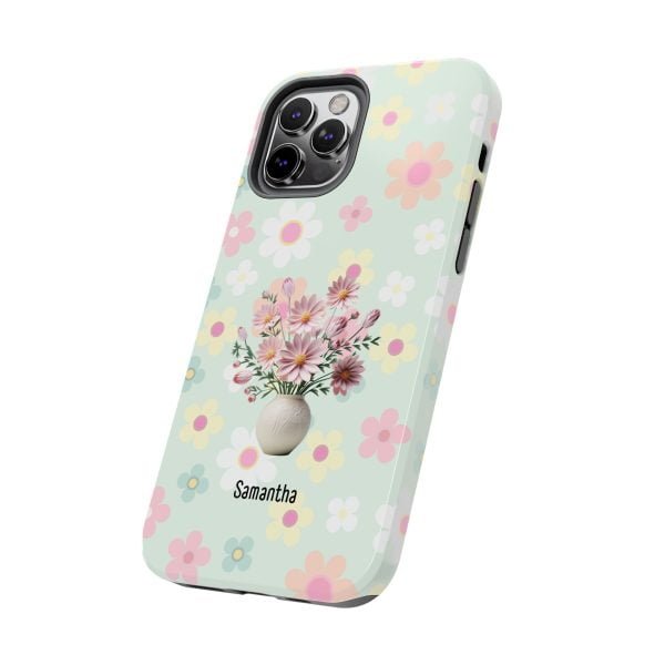 Birth Flower iPhone Cases | Oct Birth Flower: Cosmos | Name Customization - Image 49