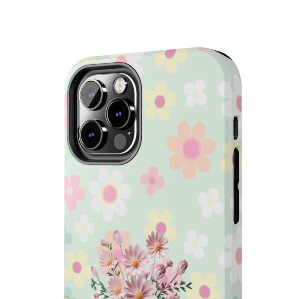 Birth Flower iPhone Cases | Oct Birth Flower: Cosmos | Name Customization - Image 50