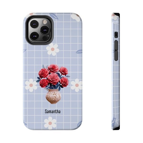 Birth Flower iPhone Cases | June Birth Flower: Rose | Name Customization - Image 47