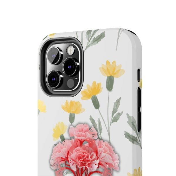 Birth Flower iPhone Cases | January Birth Flower: Carnation | Name Customization - Image 47