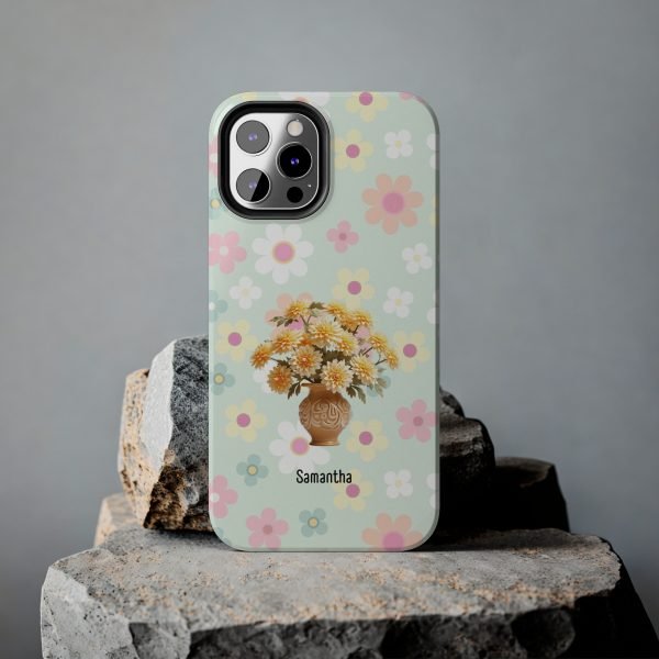 Birth Flower iPhone Cases | Nov Birth Flower: Chrysanthemum | Name Customization - Image 58