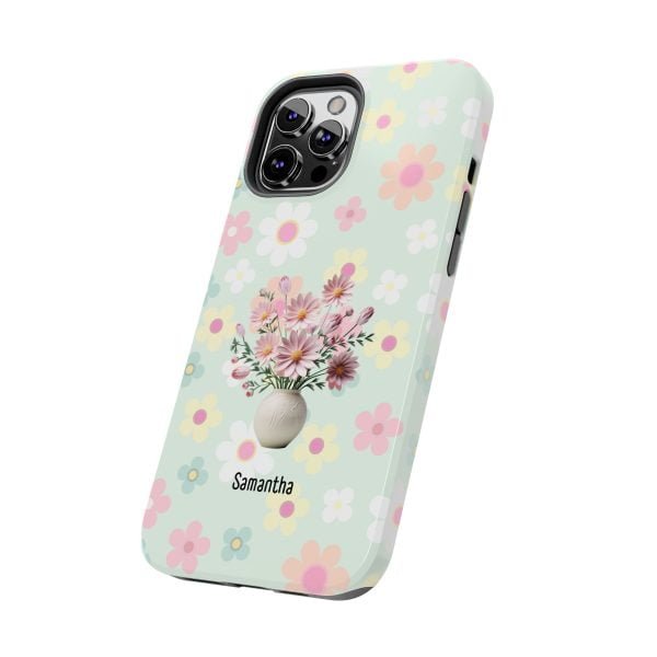 Birth Flower iPhone Cases | Oct Birth Flower: Cosmos | Name Customization - Image 55