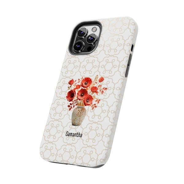 Birth Flower iPhone Cases | Aug Birth Flower: Poppy | Name Customization - Image 50