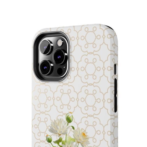 Birth Flower iPhone Cases | July Birth Flower: Water Lily | Name Customization - Image 56