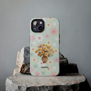 Birth Flower iPhone Cases | Nov Birth Flower: Chrysanthemum | Name Customization
