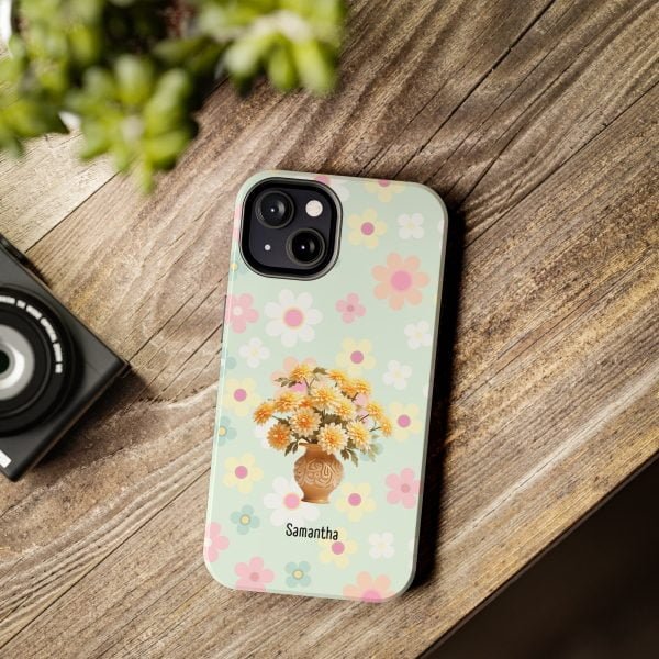 Birth Flower iPhone Cases | Nov Birth Flower: Chrysanthemum | Name Customization - Image 6