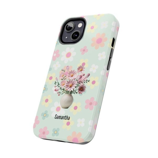 Birth Flower iPhone Cases | Oct Birth Flower: Cosmos | Name Customization - Image 61