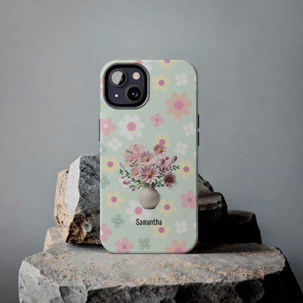 Birth Flower iPhone Cases | Oct Birth Flower: Cosmos | Name Customization - Image 63