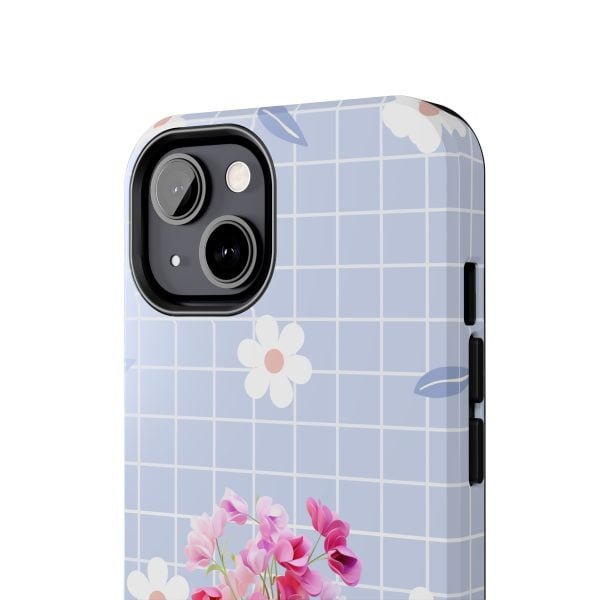 Birth Flower iPhone Cases | April Birth Flower: Sweet Pea | Name Customization - Image 57