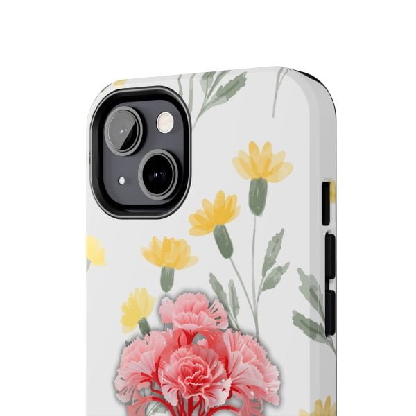 Birth Flower iPhone Cases | January Birth Flower: Carnation | Name Customization - Image 59