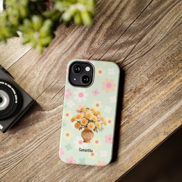 Birth Flower iPhone Cases | Nov Birth Flower: Chrysanthemum | Name Customization - Image 65