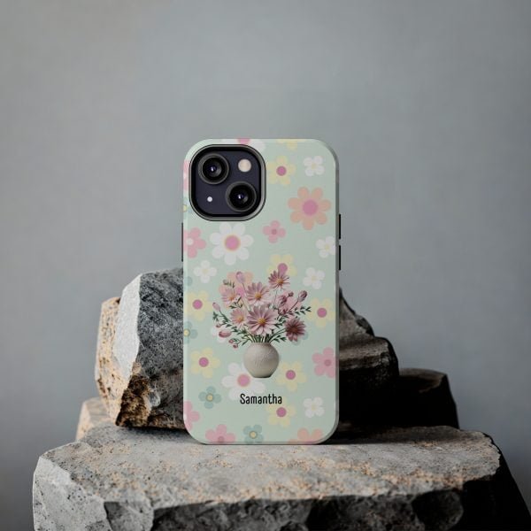 Birth Flower iPhone Cases | Oct Birth Flower: Cosmos | Name Customization - Image 69