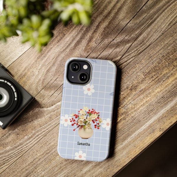 Birth Flower iPhone Cases | May Birth Flower: Hawthorn | Name Customization - Image 65