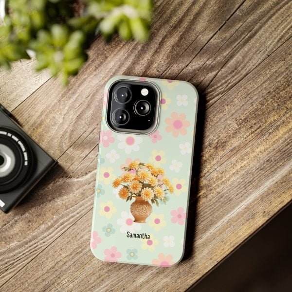 Birth Flower iPhone Cases | Nov Birth Flower: Chrysanthemum | Name Customization - Image 71